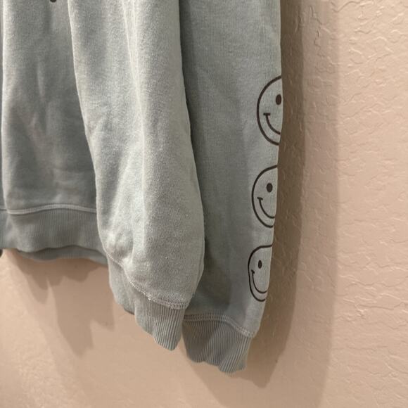 Little Co. Blue Be Positive Hoodie Sweatshirt - Picture 4 of 11